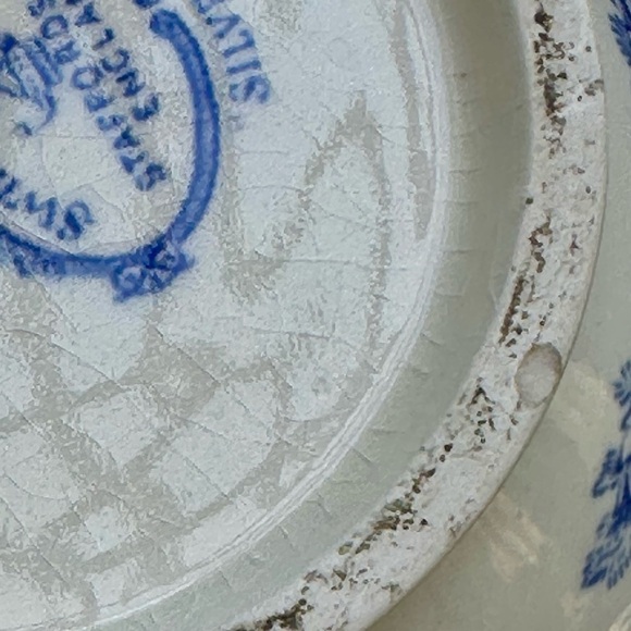 Swinnerton’s Staffordshire England Blue and White Silverdale Pitcher - Picture 7 of 9